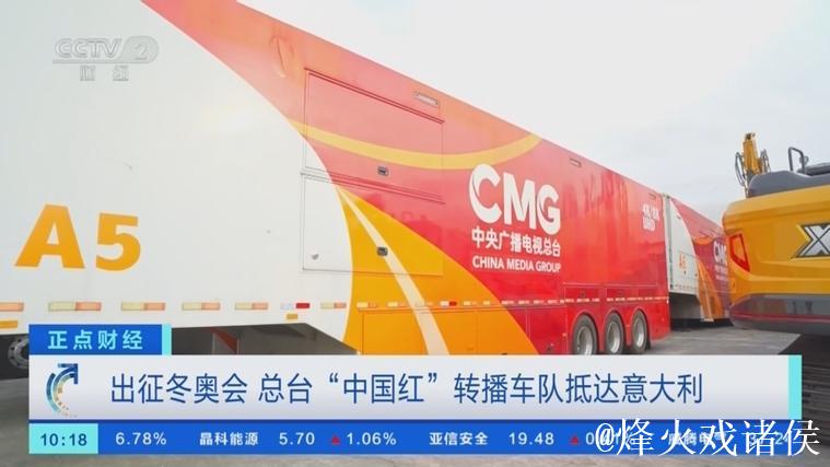 冬奥征程启航！总台“中国红”转播车队落地意大利